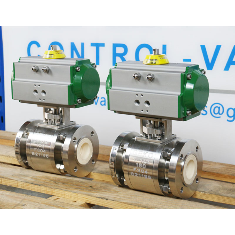 Pneumatic ceramic lined ball valve