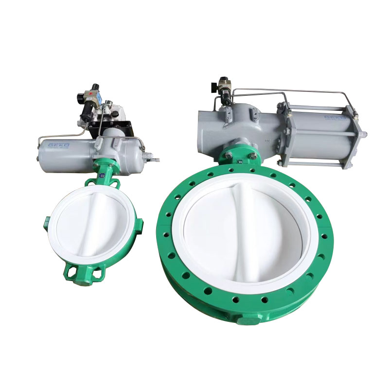 Pneumatic PFA Lined Butterfly Valve