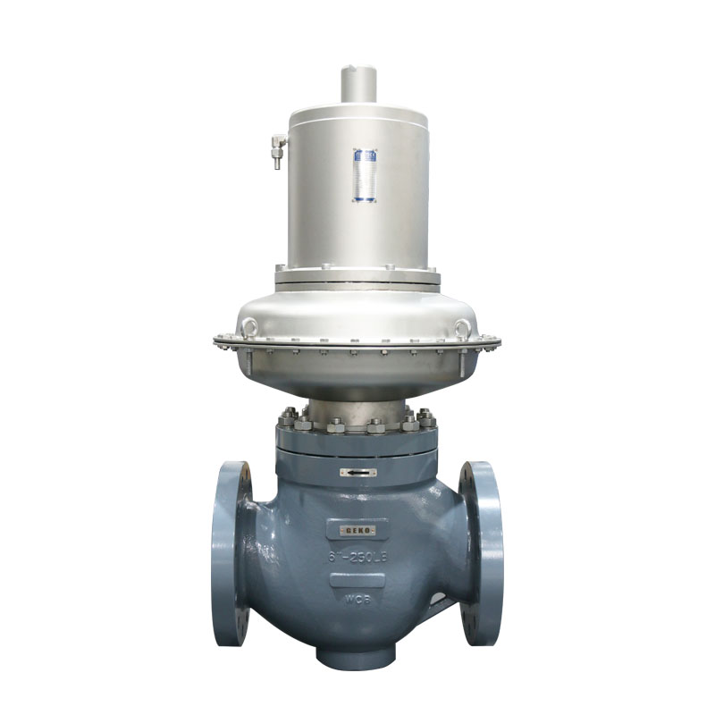 Self operated single seat pressure regulating valve